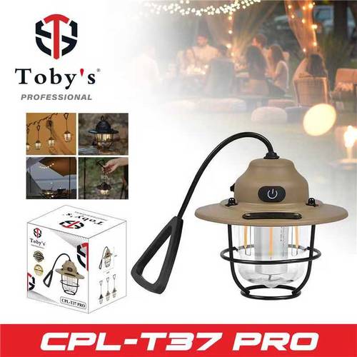 فانوس رحلات توبي CPL-T37 PRO كلاسيك - إضاءة ليد دافئة لأجمل الكشتات 