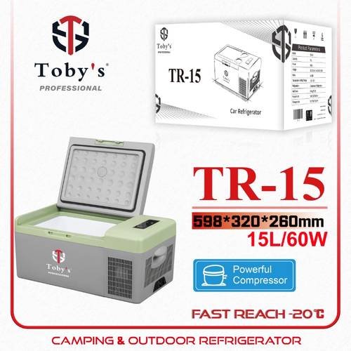 ثلاجة سيارة متنقلة Toby's TR-15 سعة 15 لتر | تبريد جبار -20°C
