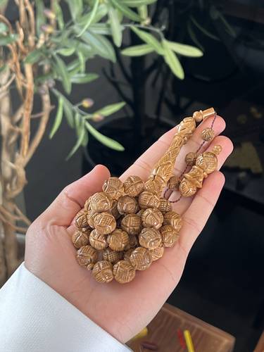خشب كوك نقش يدوي كامل المسباح