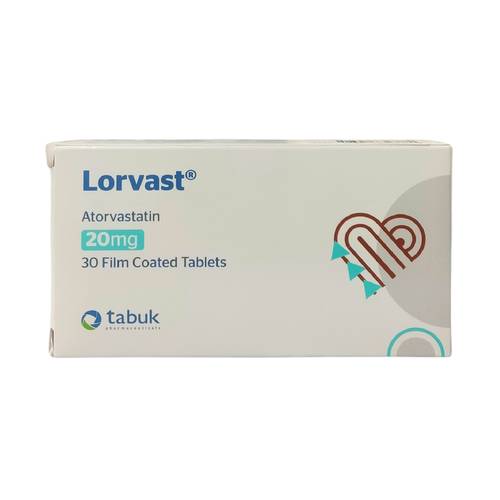 لورفاست - أتورفاستاتين - 20 ملجم - 30 قرص
