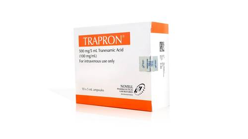 TRAPRON - 500 MG / 5 ML - TRANEXAMIC - ACIID - 100 MG / ML AMP