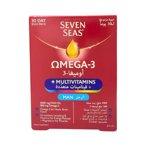 OMEG 3 + MEN VITAMINS 30+30 TAB SEVEN SEAS