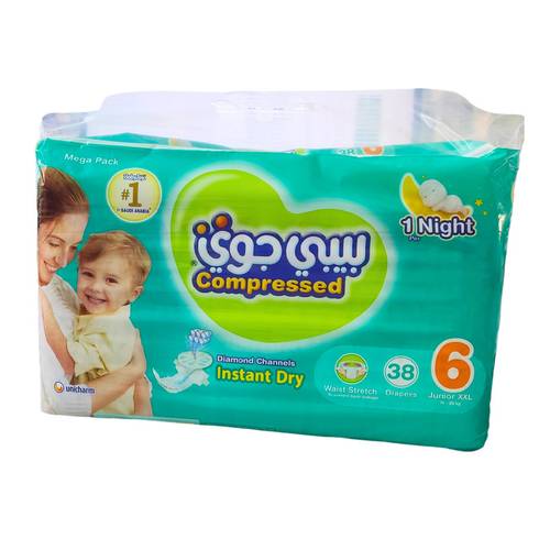 بيبي جوي - مقاس 6 - عبوة ميجا 38 قطعة