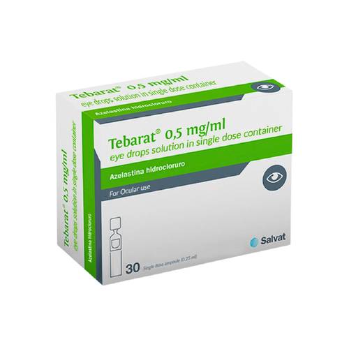 تيبارات - أزيلاستين هيدروكلوريد - 0.5مجم/1ملل - 30 جرعة*0.25ملل -  قطرة عين