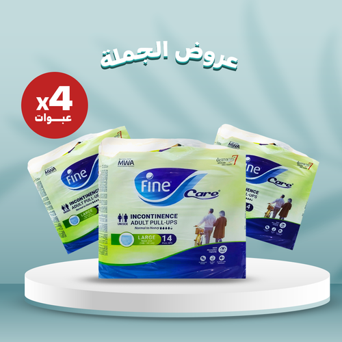فاين - كلوتات - للجنسين - لارج - كرتون - 3 عبوات - 14 قطعة للعبوه