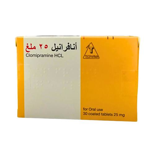 أنافرانيل - كلوميبرامين - 25 مجم - 30 قرص