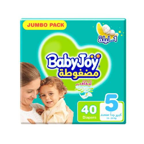 بيبى جوى - حفائض اطفال - رقم 5 - 40 حفاضه