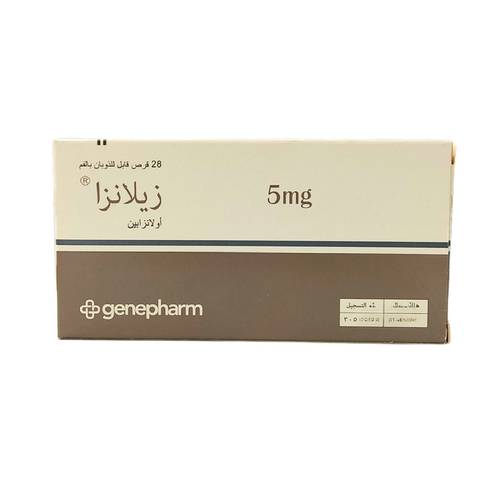 زيلانزا - أولانزابين - 5 ملجم - أقراص قابلة للذوبان فموياً -  28 قرص