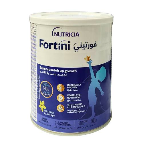 فورتيني - مكمل غذائي - يساعد على نمو وتطور صحيين- بودرة - فانيلا - 400جرام