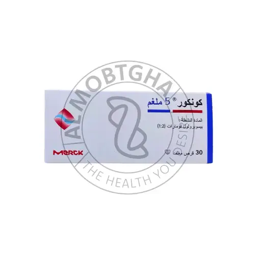 كونكور 5 ملجم - علاج ارتفاع ضغط الدم والذبحة الصدرية - 30 قرص