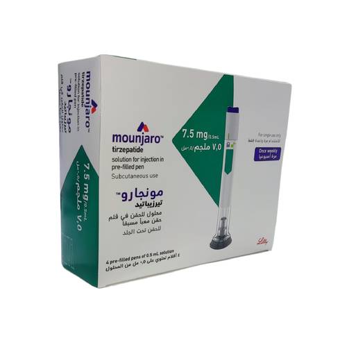 مونجارو - تيرزيباتيد - 7.5 مجم × 0.5 مل - 4 قلم جاهز للإستعمال