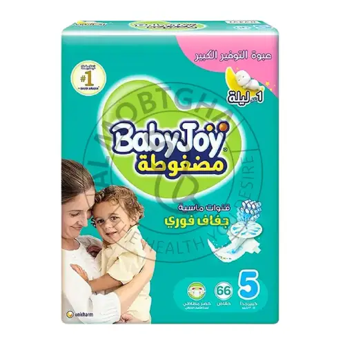 بيبي جوي (مقاس 5) - حفاضات مريحة - عبوة عملاقة 66 قطعة