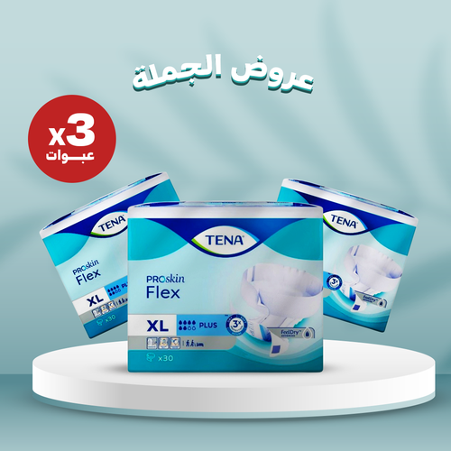 تينا - سليب بلس - اكس لارج - كرتون - 3 عبوات - 30قطعة للعبوة
