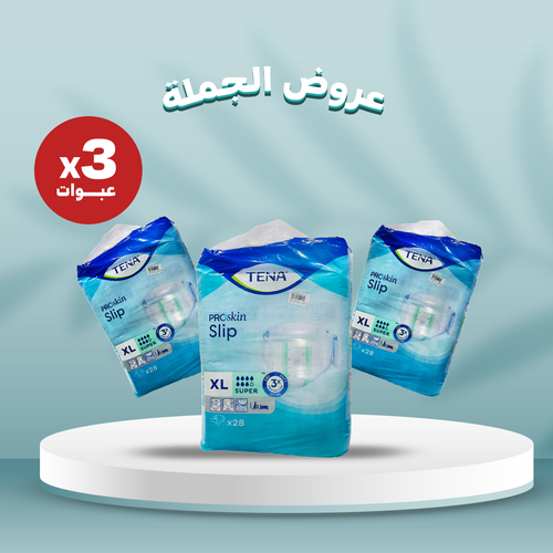تينا - سليب سوبر -  اكس لارج - كرتون - 3 عبوات - 28 قطعة العبوة