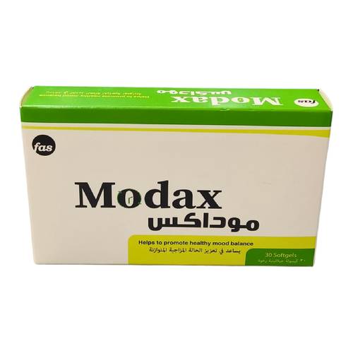 موداكس - لدعم الصحة العامة - 30 كبسولة جيلاتينية