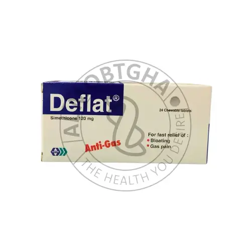 دبفلات - طارد لغازت والانتفاخات - 120 ملجم - 24 قرص مضغ