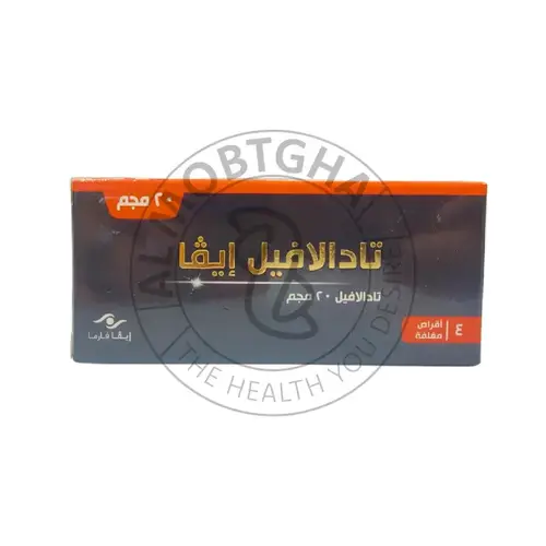 تادالافيل إيفا 20 مجم - علاج ضعف الانتصاب - 4 أقراص