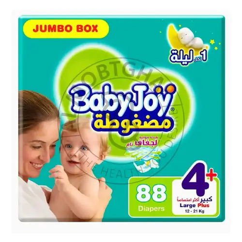 بيبي جوي (مقاس 4+) - حفاضات مريحة - علبة 88 قطعة