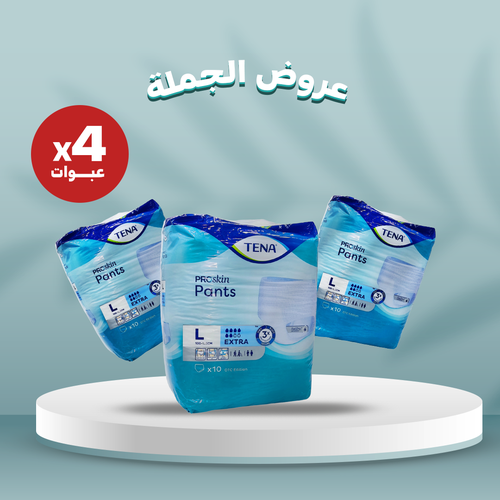 تينا - بنتس اكسترا - لارج - كرتون - 4 عبوات - 10 قطع للعبوة
