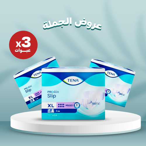 تينا - سليب ماكسي - اكس لارج-  كرتون - 3 عبوات  - 24 قطعه للعبوة
