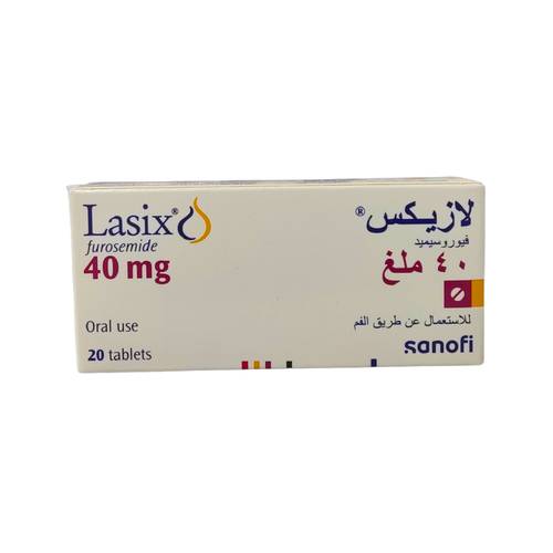 لازيكس - فوروسيميد - 40 ملجم - 20 قرص