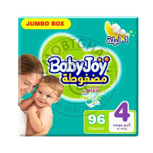 بيبي جوي (مقاس 4) - حفاضات مريحة - علبة 96 قطعة