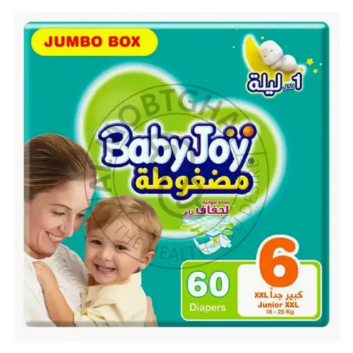 بيبي جوي (مقاس 6) - حفاضات مريحة - علبة 60 قطعة