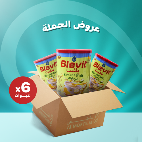 بليفيت - ارز وفواكه - كرتون - 6 عبوات - 350جرام