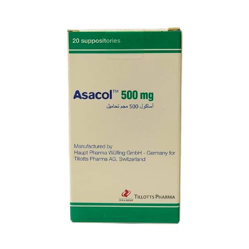 اساكول - ميسالامين - 500 مجم 20 تحميلة