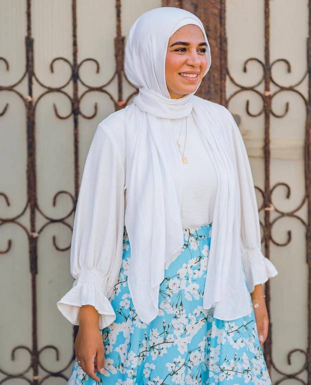 Almond blossoms long skirt