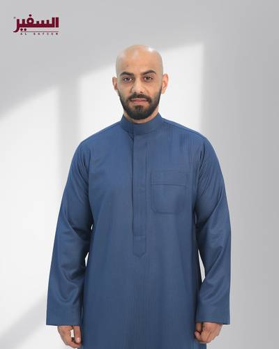 ثوب شتوي رجالي سحاب سادة 