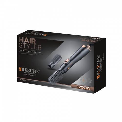 استشوار شعر فرشة من ريبون بني Re-2109-1 مع فرش قابلة للتبديل