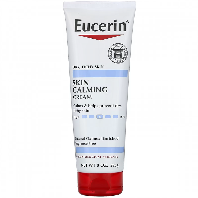 كريم ترطيب البشرة، خالٍ من العطور، يهدئ حكة الجلد وجفاف البشرة من يوسرين - 226 جم