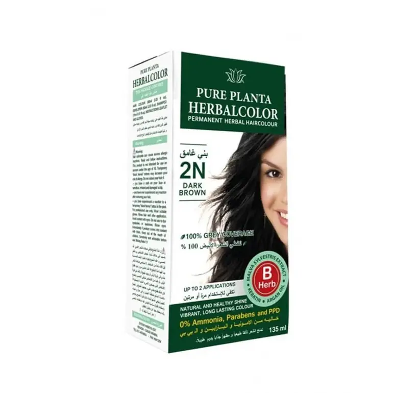 صبغه شعر طبيعيه HERBAL COLOR 2N