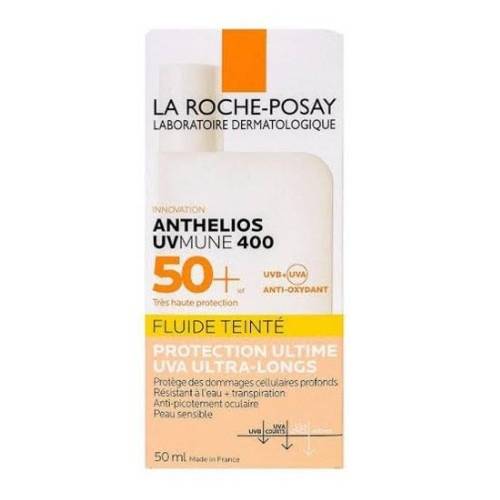 سائل واقي شمس بعامل حماية مع لون SPF 50 من لاروش بوزيه 50 مل
