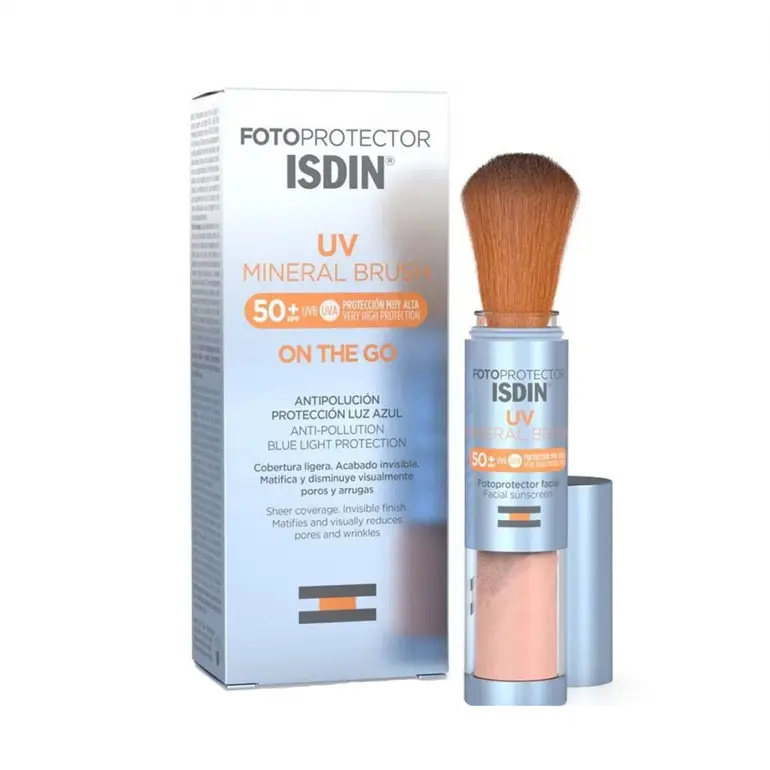 إيسدين - فوتوبروتكتور واقي شمس SPF50 معدني بودرة مع فرشاة - 2 جم
