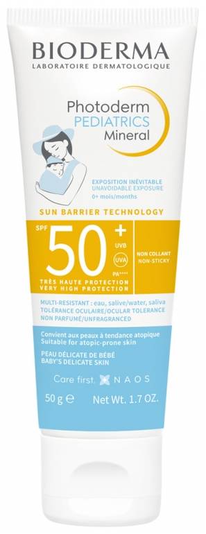 بيوديرما - فوتوديرم بيدياتريكس كريم واقي شمس معدني SPF50 للأطفال 50 جم