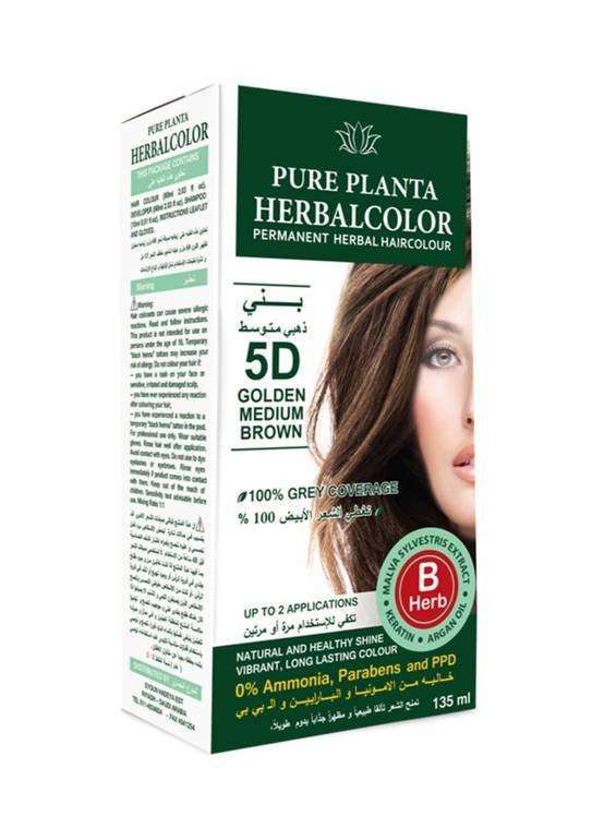 Herbal Colour Golden Medium brown 5D