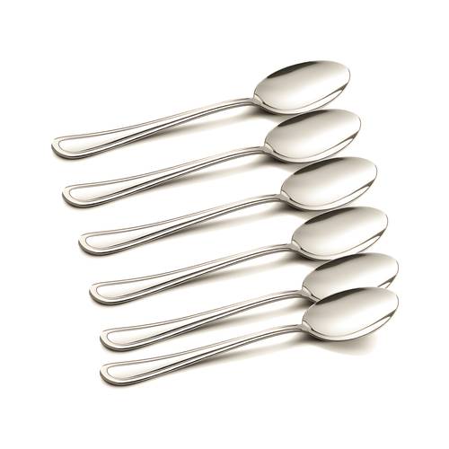 Stainless Steel Dessert Spoons Set, 6 Small Pieces