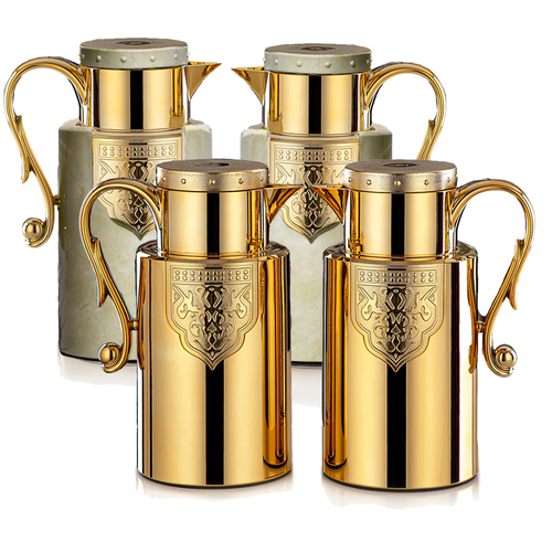 Al Saif Luxury Thermos Set - Gold