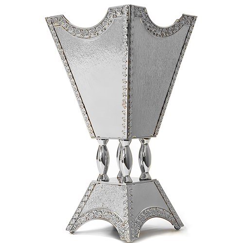 Medium Silver Crystal Incense Burner