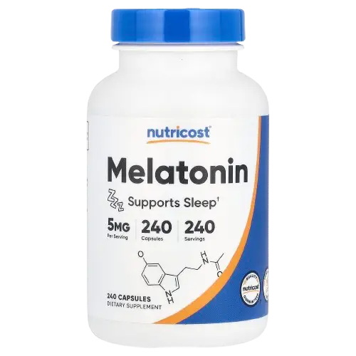 Nutricost, Melatonin, 20 mg, 240 Capsules