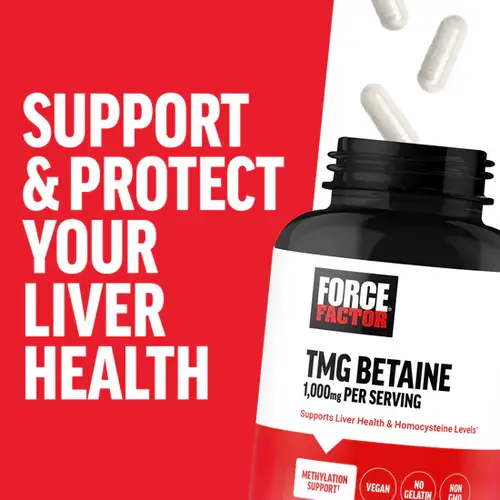 Force Factor, Betaine TMG, 180 Vegetarian Capsules (500 mg per capsule)
