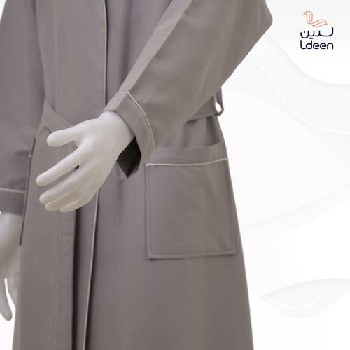 الروب المطوّر (مايكروفايبر) - رمادي - 2XL/3XL