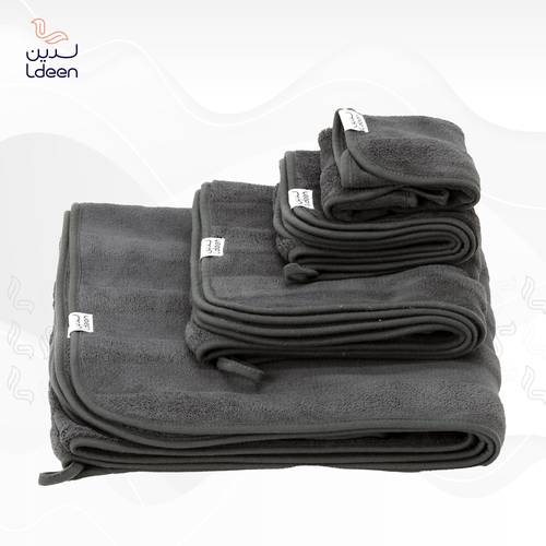 منشفة سوفت (رمادي غامق) - 30×30 سم