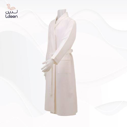 الروب المطوّر (مايكروفايبر) - أبيض - 2XL/3XL