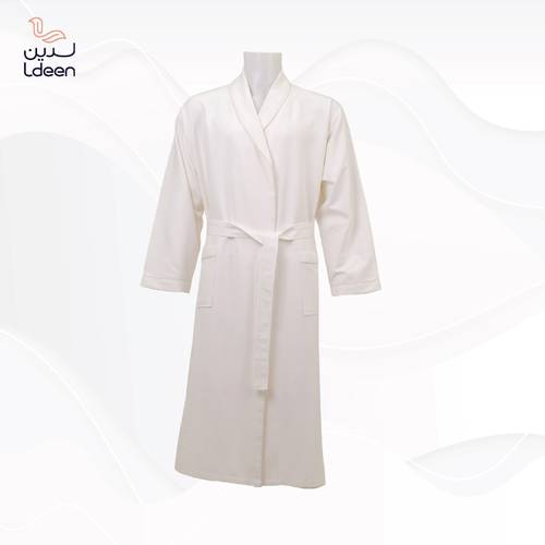الروب المطوّر (مايكروفايبر) - أبيض - 2XL/3XL