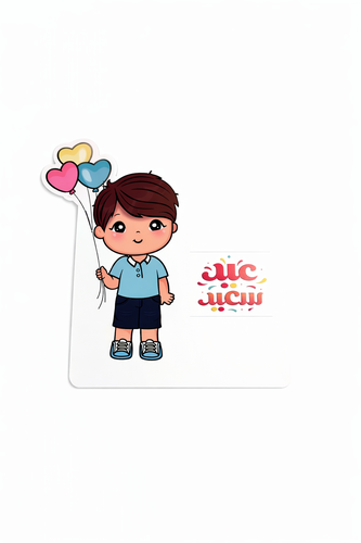 كرت صغير عيد سعيد (ولد ) 
