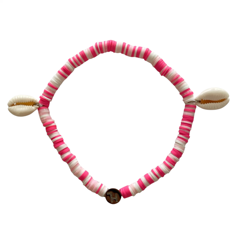 PINK & WHITE ANKLET 