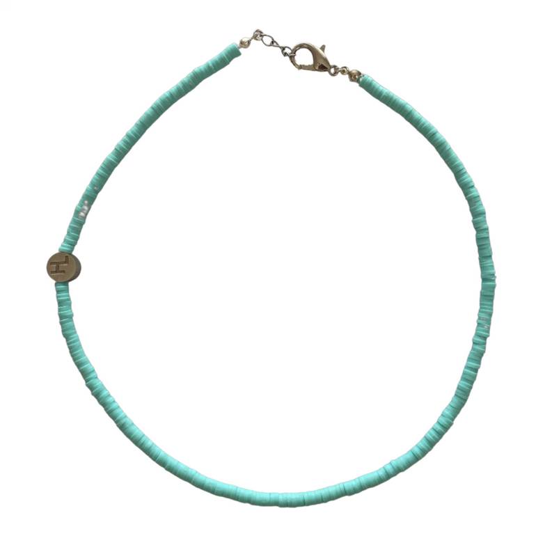 NATURAL TEAL CHOKER 
